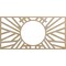 Ekena Millwork Hoover Wood Fretwork Pierced Ceiling Medallion, Birch, 28"W x 14"H x 10 3/8"ID x 1/4"T CMWP28X14X0250HOBI - alternate 1